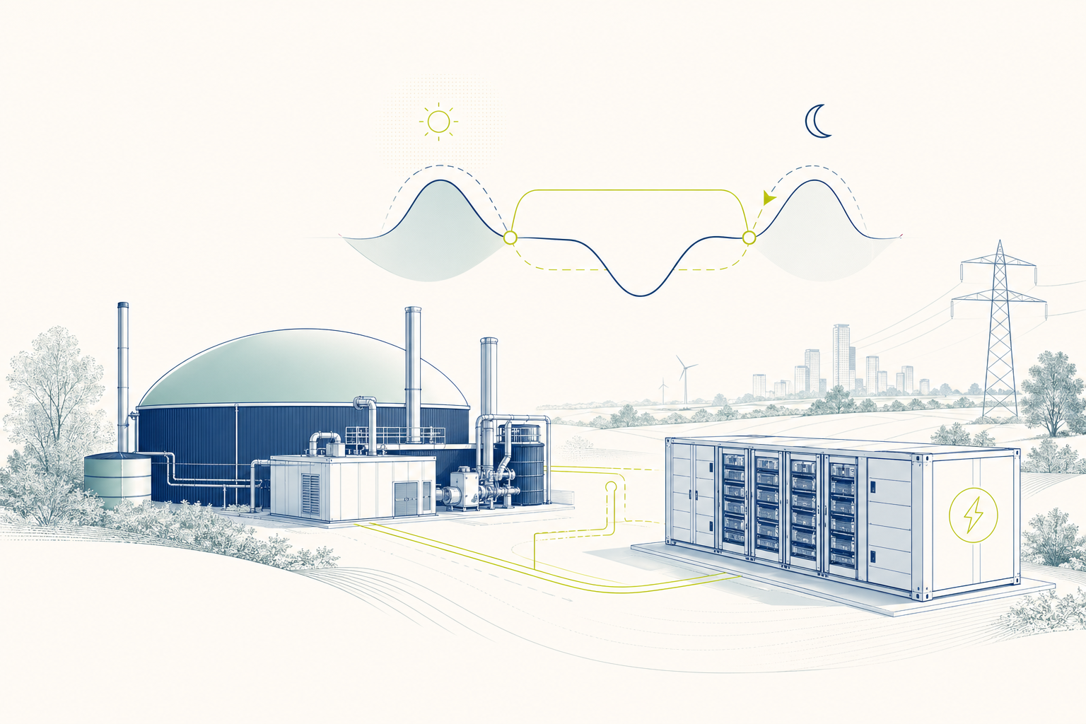 Biogas flexibilisieren