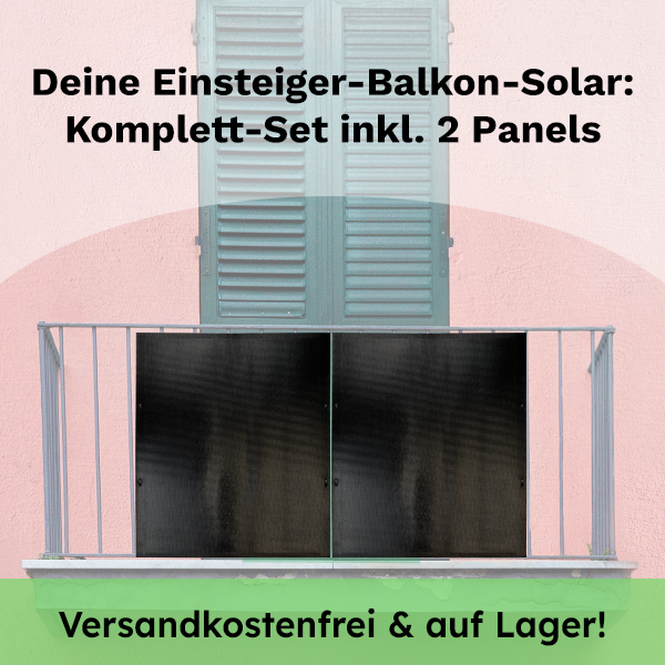 Balkon-Solar auf Lager und versandkostenfrei