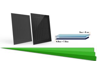 Aufbau und Struktur Solarzelle technischer Plan Struktur